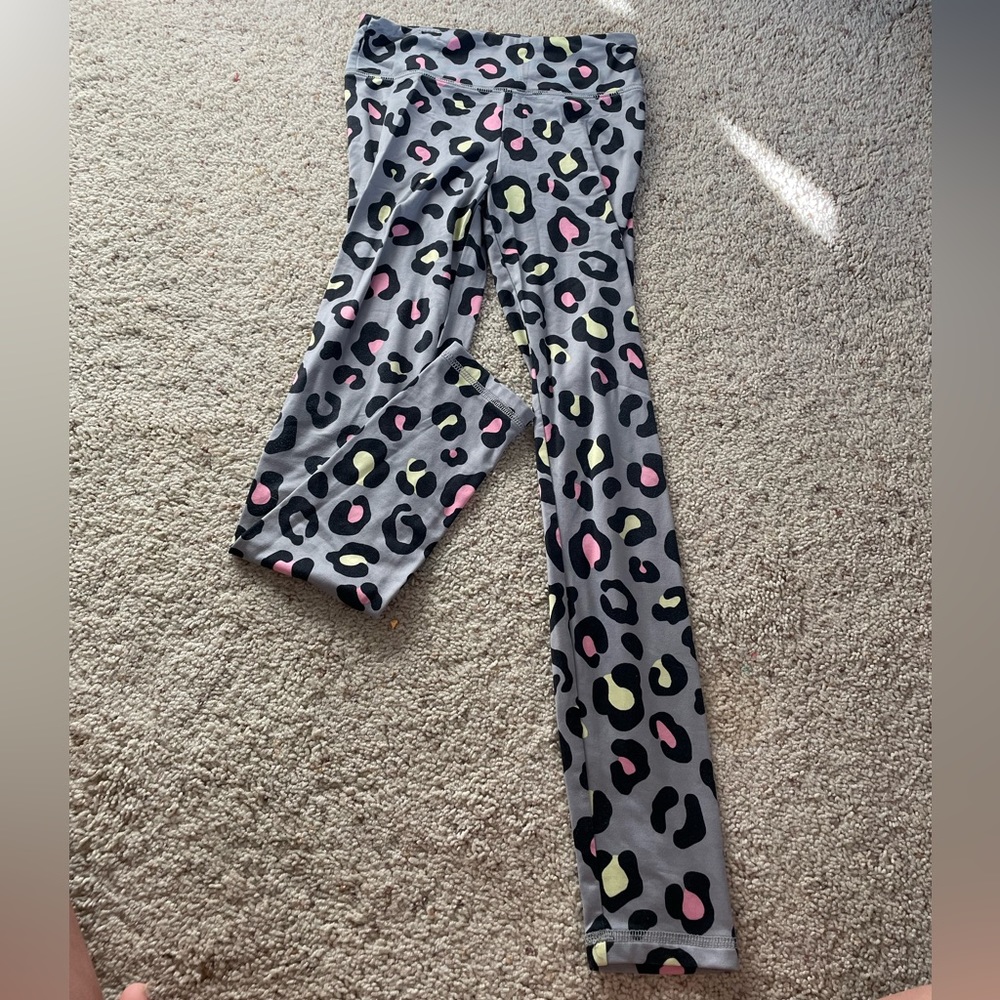 justice cheetah print leggings
